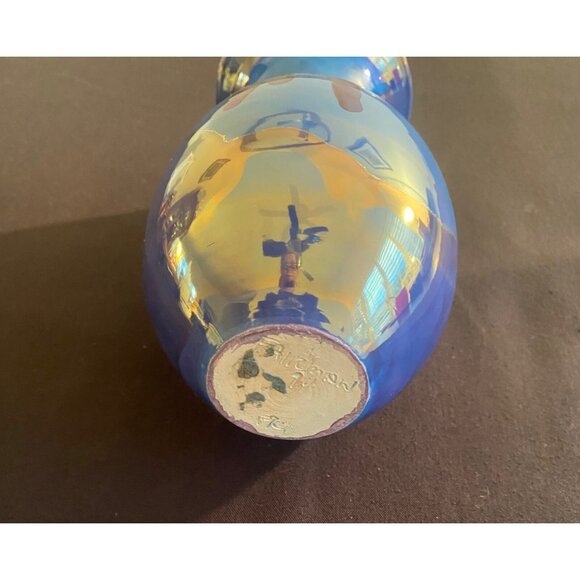 VTG, Blue Purple Drip Glaze Vase, Bruce Fairman Potter Contemporary  1994 Signed - Picture 8 of 12